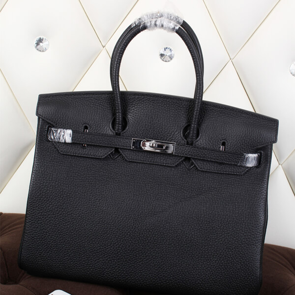 エルメス バーキン25 トゴ シルバー金具 早めにどうぞ 黒 9072540 