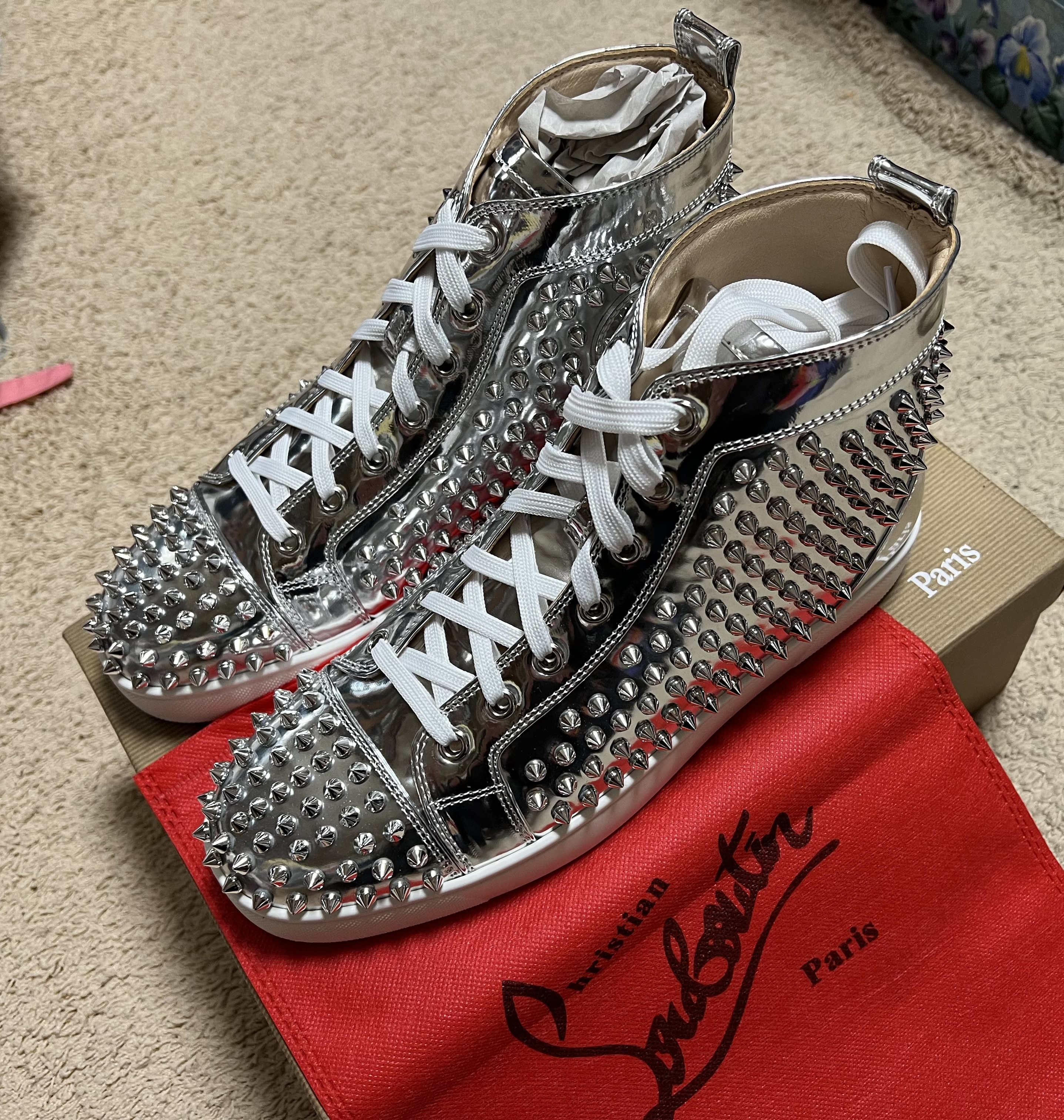 クリスチャンルブタンコピー スニーカー  FLAT SPIKES 1180210 SV71