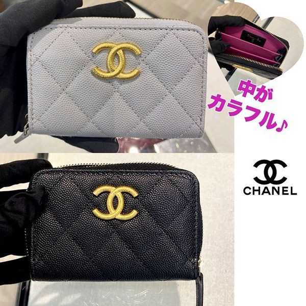 【VIPセールで入荷！】シャネル ジップ コインパース 偽物 AP3521