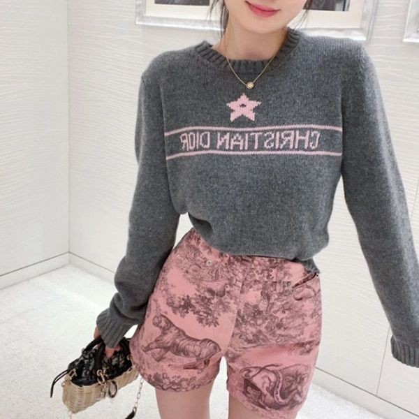完売色あり！ディオール カシミヤ ロゴ セーター ニット344S57AM003