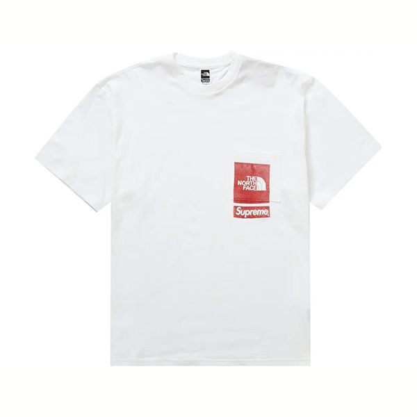 新作もセール価格！シュプリーム×ノースフェイス コラボ Printed Pocket Tee Tシャツ偽物nf09213