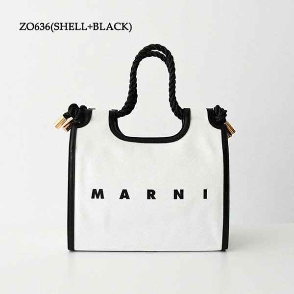 大人気定番マルニ キャンバス MARCEL トートバッグ 偽物 BMMP0024