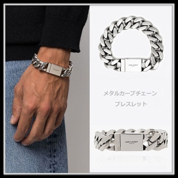 速達発送サンローラン 偽物 メタルカーブチェーンブレスレット 691327Y15008142