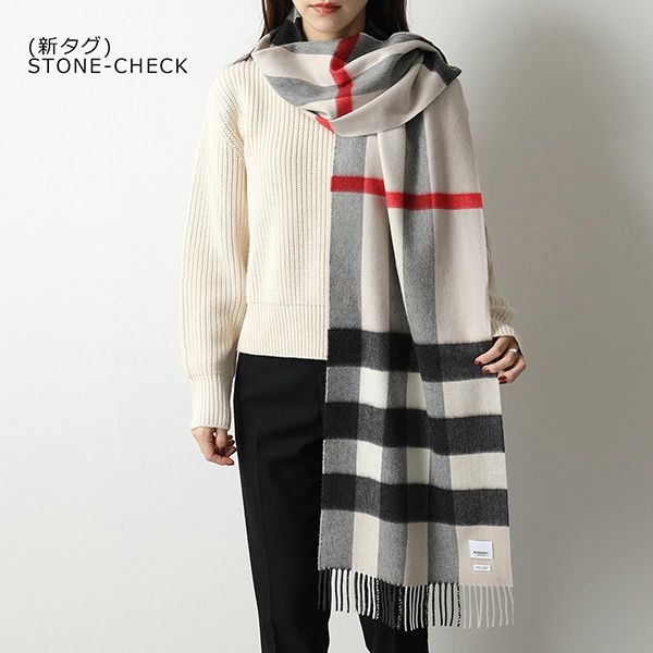 目玉商品！バーバリー マフラー 偽物HALF MEGA CHECK CASHMERE SCARF8015550