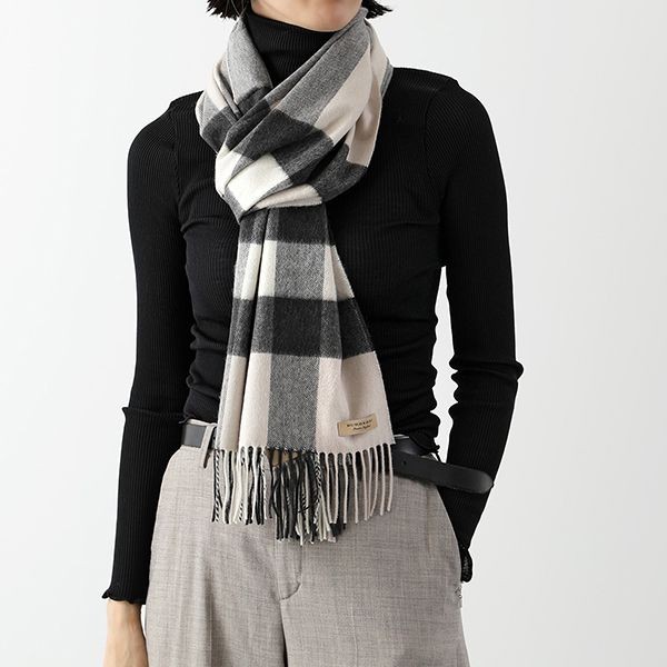 目玉商品！バーバリー マフラー 偽物HALF MEGA CHECK CASHMERE SCARF8015550