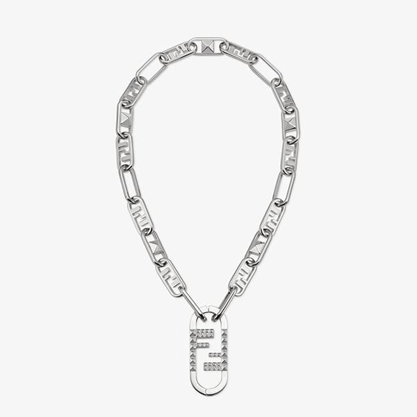 《大人気》フェンディ オーロック シルバーカラー メタル ネックレス 偽物 8AK331B08F0TH0