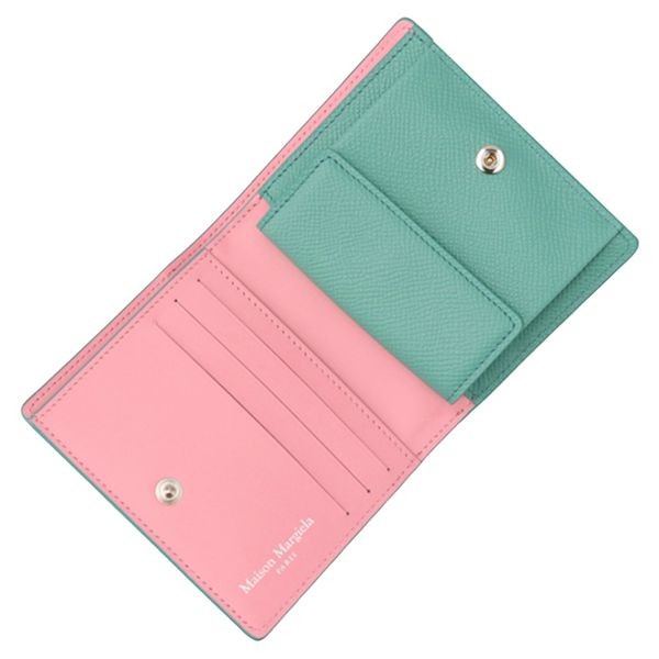 人気アイコンも注目メゾン マルジェラ 財布 二つ折り ミニ財布 レザーS35UI0543