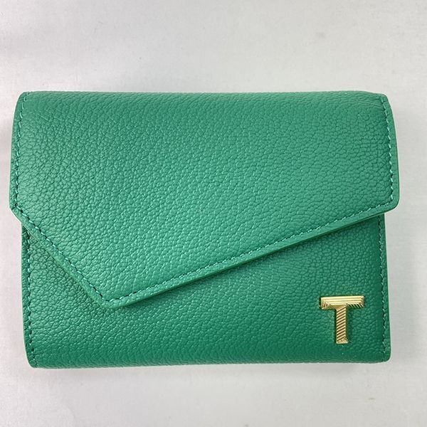 高級感溢れるティファニー Leather T Wallet レザー T 財布 エメラルド コピー