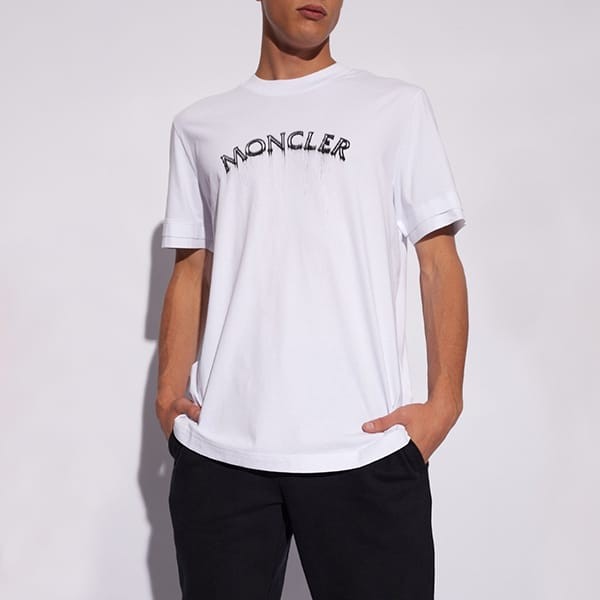 【奇跡の再入荷！即発送】モンクレール 偽物 ルーズフィット コットン Tシャツ 2色 J10918C0000289A17001