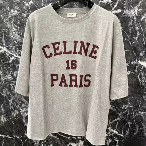 セリーヌ PARIS 16 プリント Tシャツ 偽物 コットンsl03061