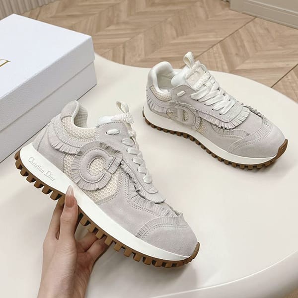 洗練デザイン♪ディオール C`EST DIOR フリンジ スニーカー コピー♪4色 KCK403SUH_S18U
