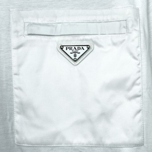【やっぱり人気！】【プラダ】 Re-Nylon xジャージー Tシャツ パチモンpd04161