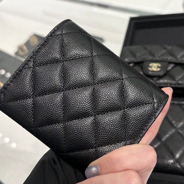 ナチュラル可愛い☆シャネル スモール フラップ ウォレット 三つ折り財布 AP3604 B14342 NR652