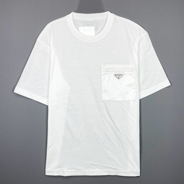 【やっぱり人気！】【プラダ】 Re-Nylon xジャージー Tシャツ パチモンpd04161