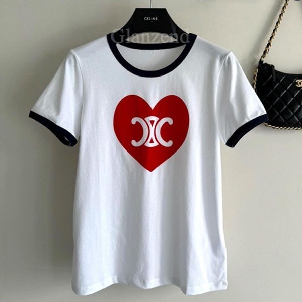 魅力的な新作【セリーヌ 】ハートトリオンフ Tシャツ 偽物コットンジャージー2X01L671Q