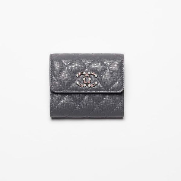 ナチュラル可愛い☆シャネル スモール フラップ ウォレット 三つ折り財布 AP3604 B14342 NR652