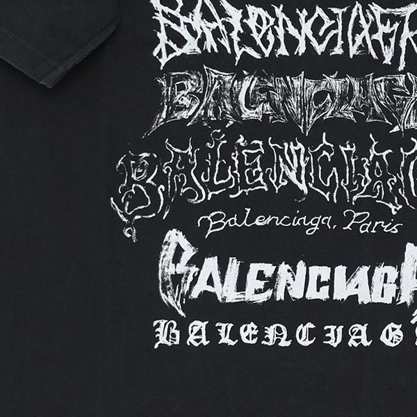 【バレンシアガ】DIY METAL Tシャツ 偽物ラージフィットbb04161