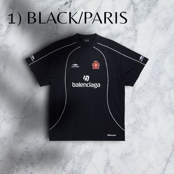 送料込追跡有バレンシアガ SOCCER T-SHIRT 偽物ユニフォームTシャツ777705TP