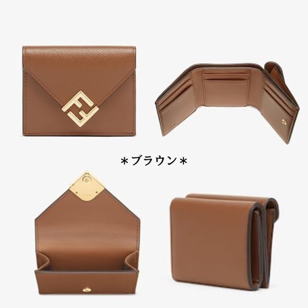 フェンディ 偽物 FFダイヤモンド/ツートン 三つ折り財布 8色 8M0480ALV4F1N1G