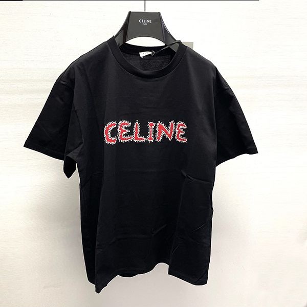 新色登場！セリーヌ◆メンズ ロゴ 装飾 ルーズTシャツ コピーce04161