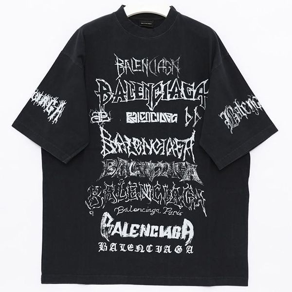 【バレンシアガ】DIY METAL Tシャツ 偽物ラージフィットbb04161