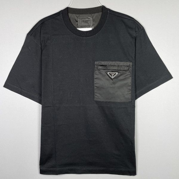 【やっぱり人気！】【プラダ】 Re-Nylon xジャージー Tシャツ パチモンpd04161