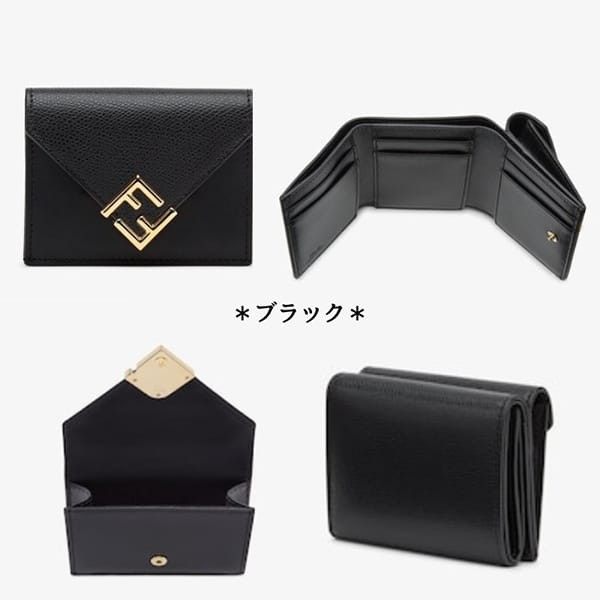 フェンディ 偽物 FFダイヤモンド/ツートン 三つ折り財布 8色 8M0480ALV4F1N1G