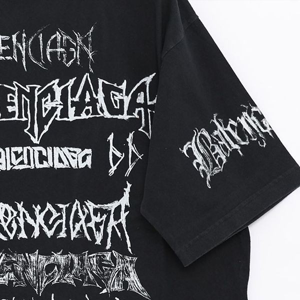 【バレンシアガ】DIY METAL Tシャツ 偽物ラージフィットbb04161