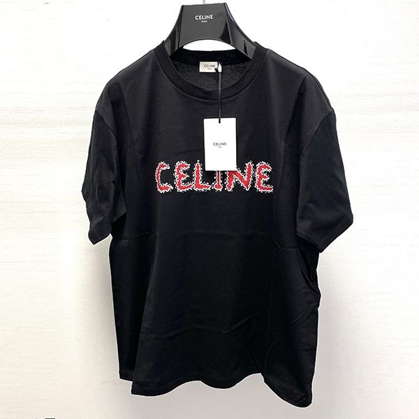 新色登場！セリーヌ◆メンズ ロゴ 装飾 ルーズTシャツ コピーce04161