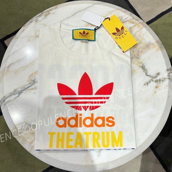 上品高見え■グッチ アディダス GGロゴ コラボ Tシャツ N級品717422 XJEXJ 9095