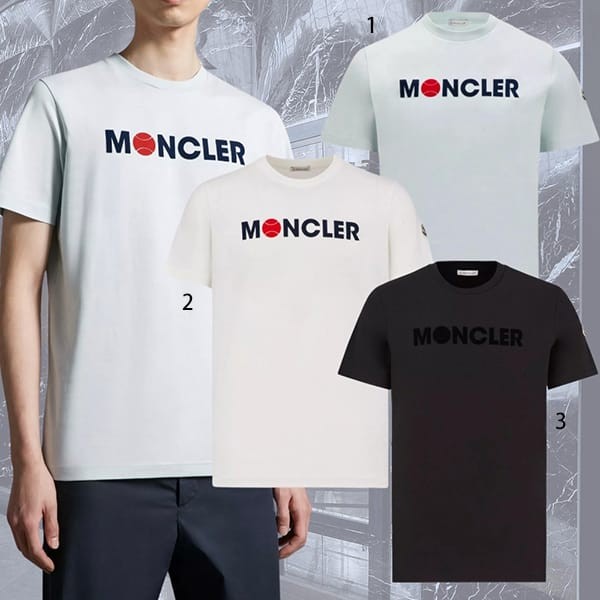 モンクレール パロディ テニスボールロゴTシャツ☆3色 J10918C00008829HP034