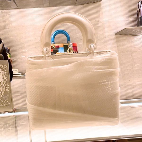 目を惹くカラーレディ ディオール Artサテン偽物＆オプティックファイバーベール Bag Small M993