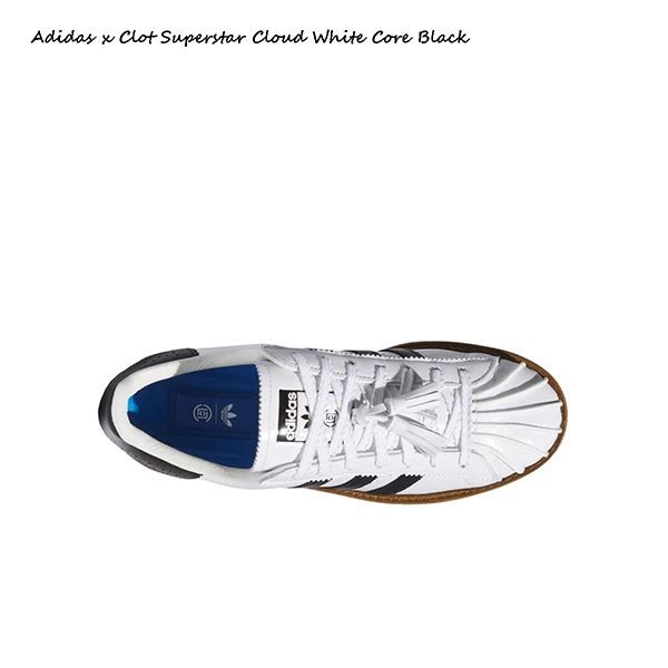 人気アイコンも注目アディダス Clot スーパースター 偽物★ Cloud White Core Black IH3132