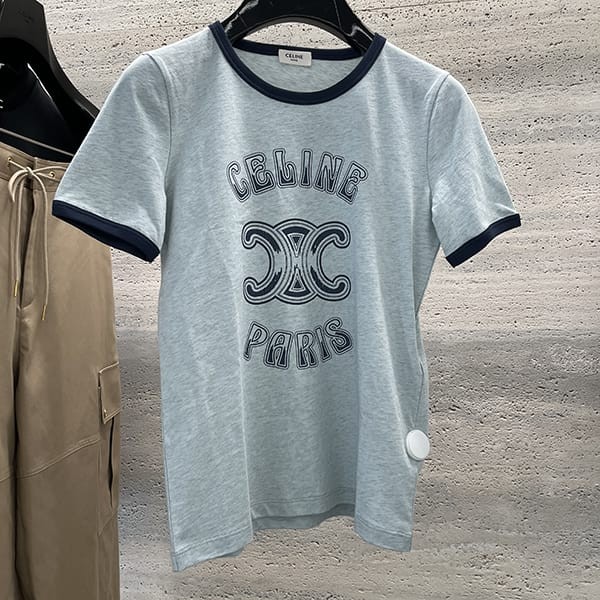 セリーヌ 偽物 PARIS 70’S Tシャツ コットンジャージー 2X97IA258.07YY