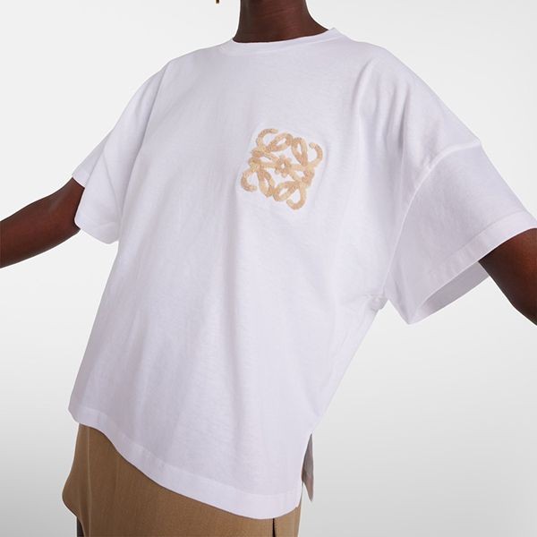 ロエベ paulas ibiza アナグラム コピーコットン ジャージー tシャツ low0722