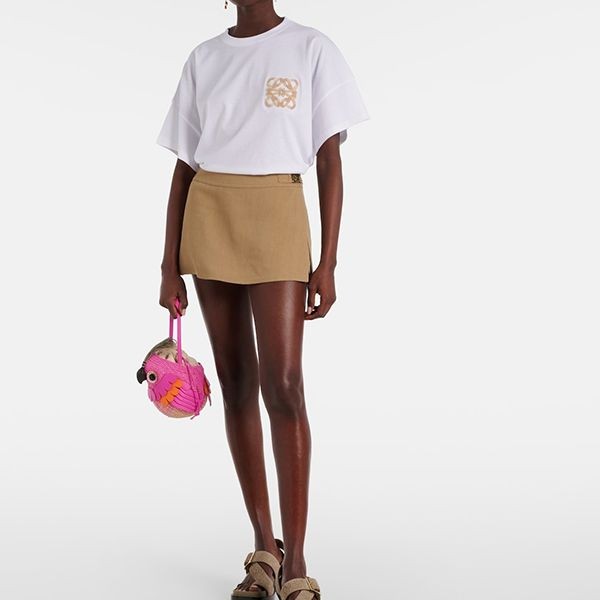 ロエベ paulas ibiza アナグラム コピーコットン ジャージー tシャツ low0722