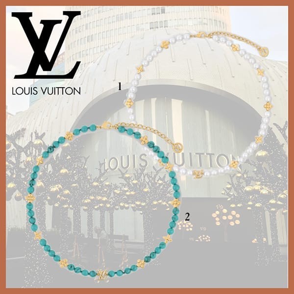 人気アイコンも注目ルイヴィトン ネックレス 激安 マイ LV パール M01990