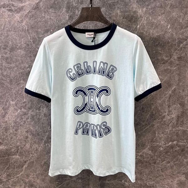 セリーヌ 偽物 PARIS 70’S Tシャツ コットンジャージー 2X97IA258.07YY
