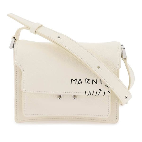 マルニ コピー ロゴ trunk soft ショルダーバッグ 4色 sbmp0075l