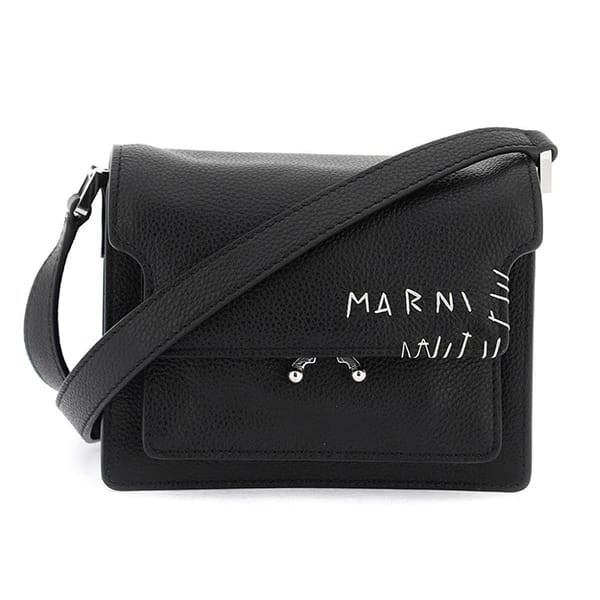 マルニ コピー ロゴ trunk soft ショルダーバッグ 4色 sbmp0075l