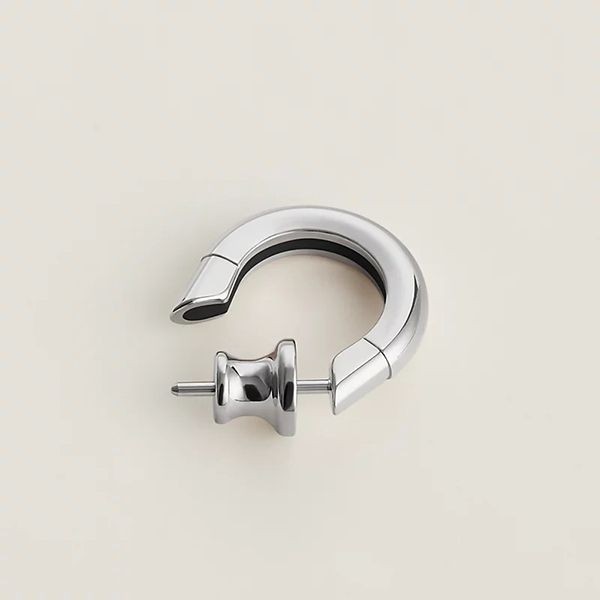 自然で可愛い☆【エルメス】 シングルピアス コピー《サボット》 sabot メタル 馬蹄型h08031