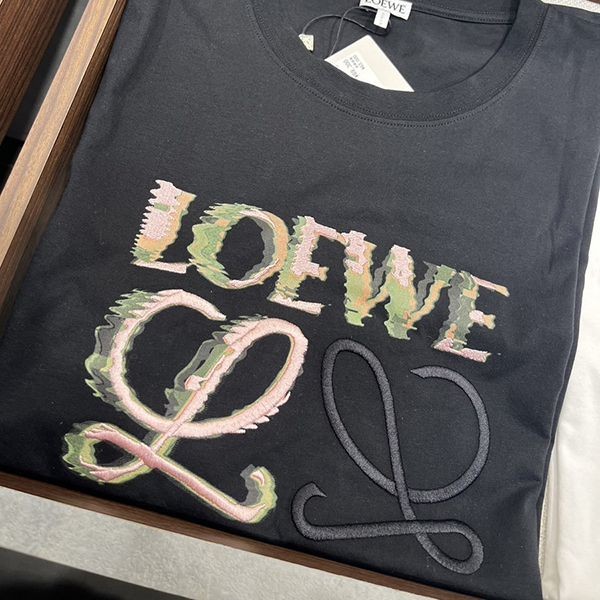 人気で可愛い☆ロエベ tシャツ コピーコットン リラックスフィット 半袖 tシャツ 2色low8031