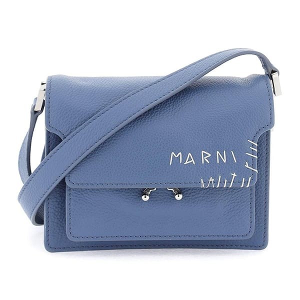 マルニ コピー ロゴ trunk soft ショルダーバッグ 4色 sbmp0075l