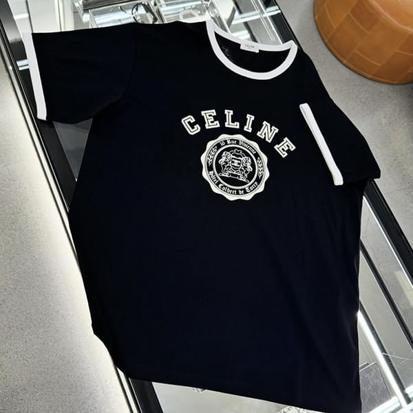 セリーヌ blason ルーズtシャツ コットンジャージー 偽物 2色 rx00f507z.cas4