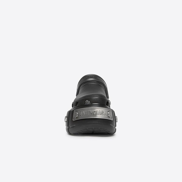 バレンシアガ HARDCROCS サンダル ラバー ブラック 偽物 687398W1S8N1081