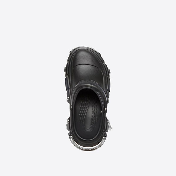 バレンシアガ HARDCROCS サンダル ラバー ブラック 偽物 687398W1S8N1081