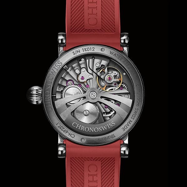 【スタイリッシュ♪】クロノスイス レセック マニュファクチュール バーティカルレッド ch-6923t.1-ardb