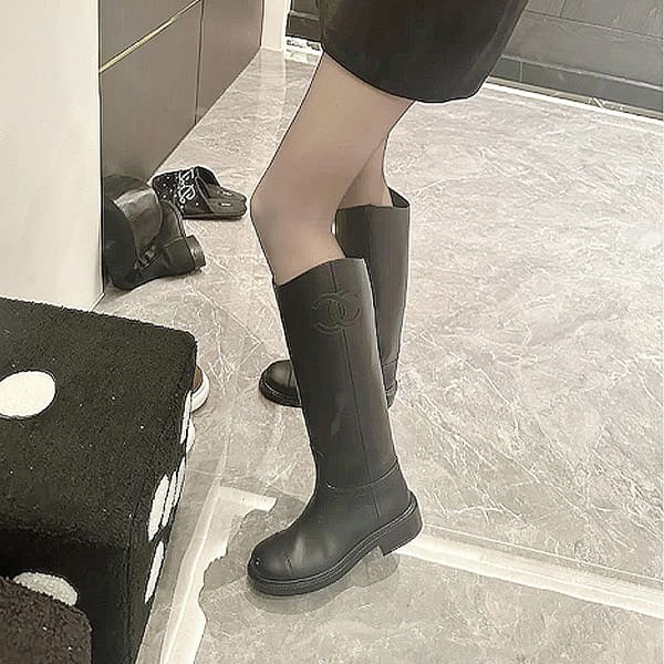 シャネル トーンオントーン cc ロングブーツ コピー g45433 b15283 94305