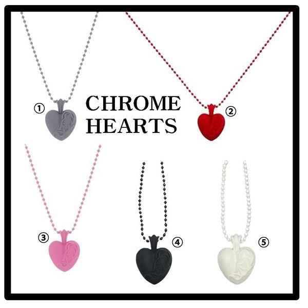 セレクトのおしゃれ☆クロムハーツ ネックレス コピー★silichrome ch heart pendant★ch10225