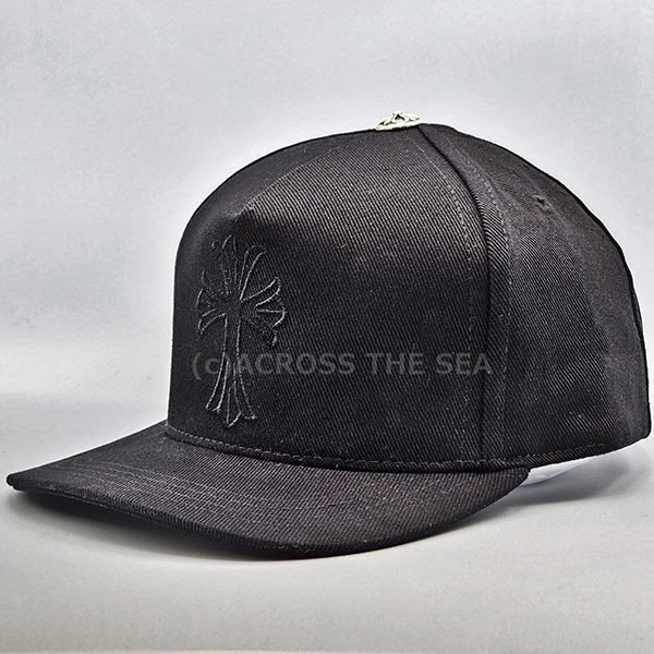【手元に在庫有】クロムハーツ セメタリークロス 偽物 waxed denim baseball キャップ
